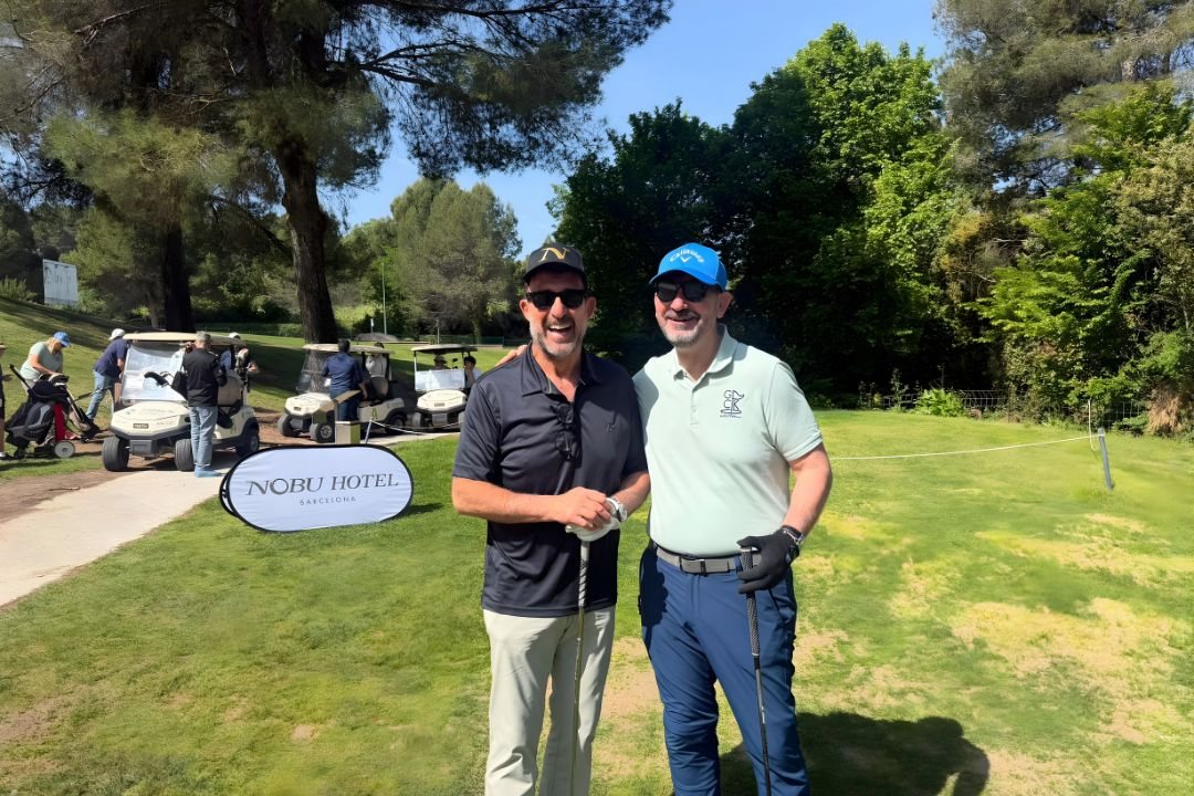 Jugadores en el Nobu Charity Cup
