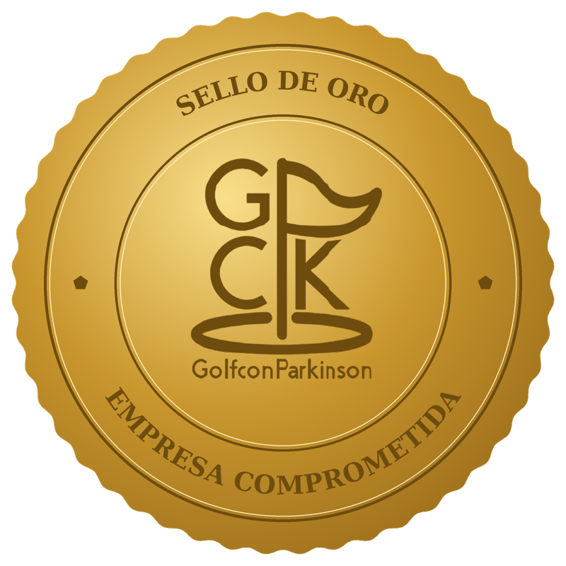Sello de Oro Golf con Parkinson, empresa comprometida